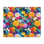 Vibrant Floral Matte Canvas Wall Art — Colorful Garden Print, Stretched 1.25"