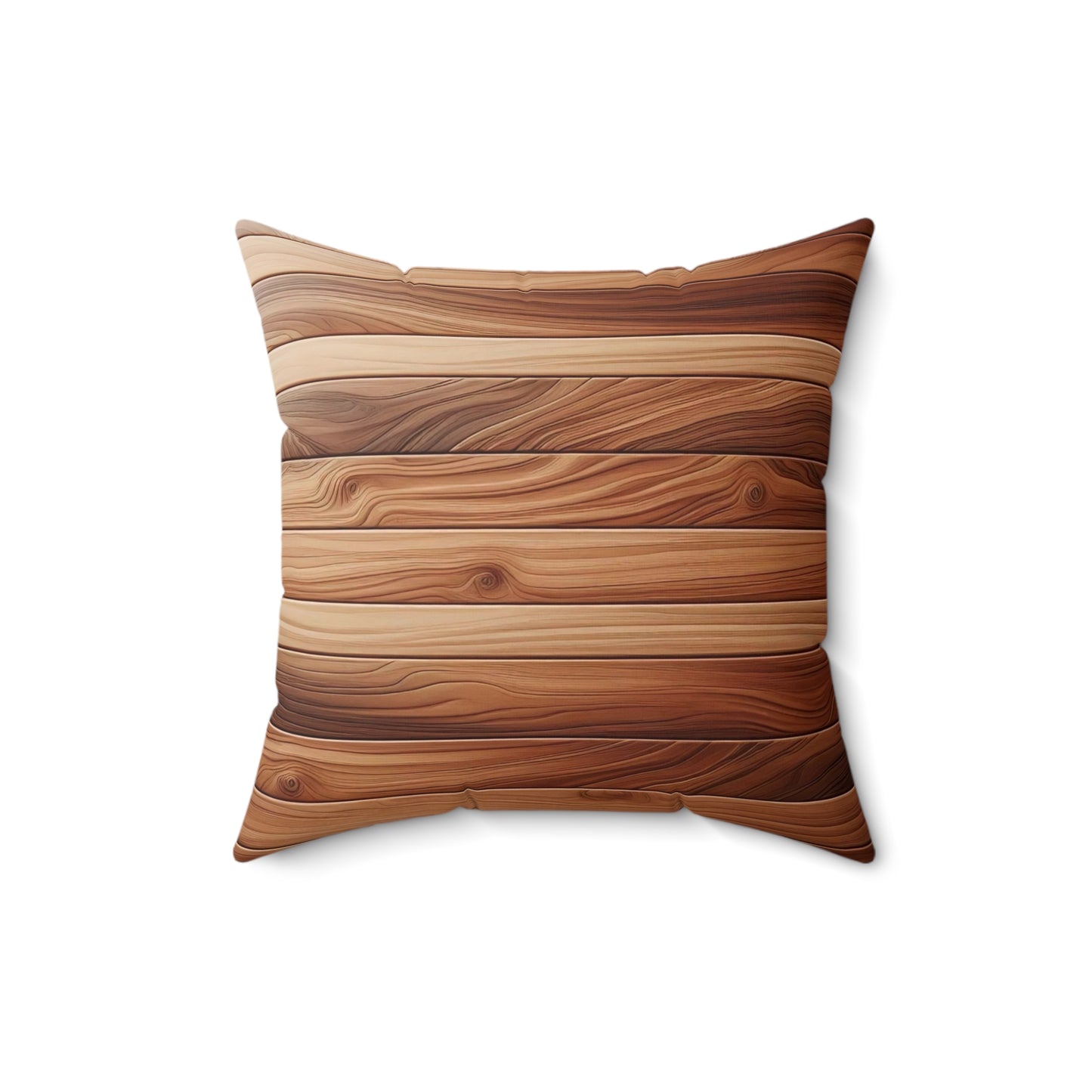 Rustic Wood Pattern Pillow - Cozy Home Decor