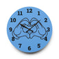 Heart Hands Acrylic Wall Clock - Modern Decor, Unique Gift, Home Office Wall