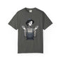 Gothic Striped Graphic Unisex T-Shirt, Edgy Casual Wear, Alternative Fashion, Gift for Her