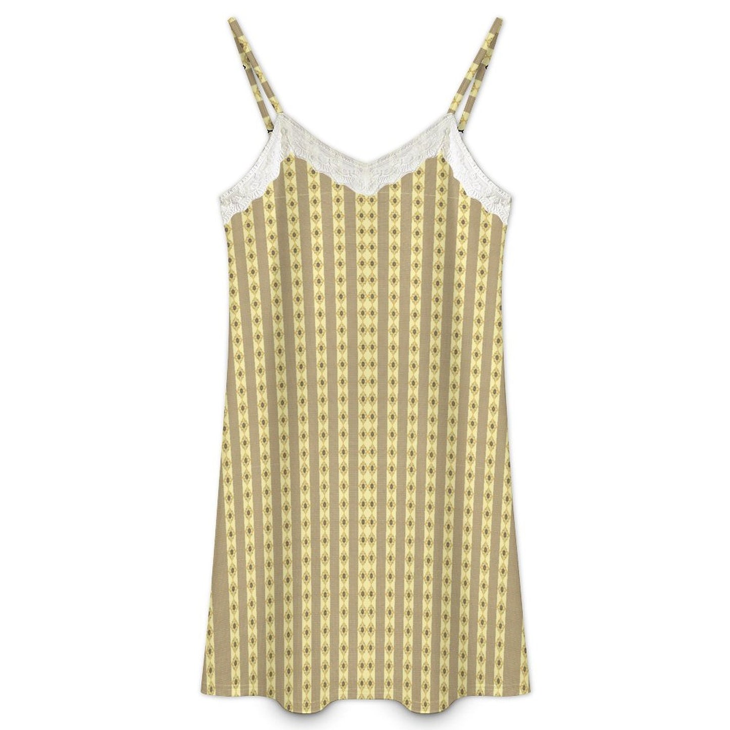 Beautiful Lace-Trimmed Camisole Nightgown