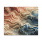 Abstract Swirl Matte Canvas Wall Art — Fluid Earth Tones, Stretched 1.25"