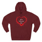 Heart Splash Hoodie — "Love Tolerate Me" Graphic Pullover
