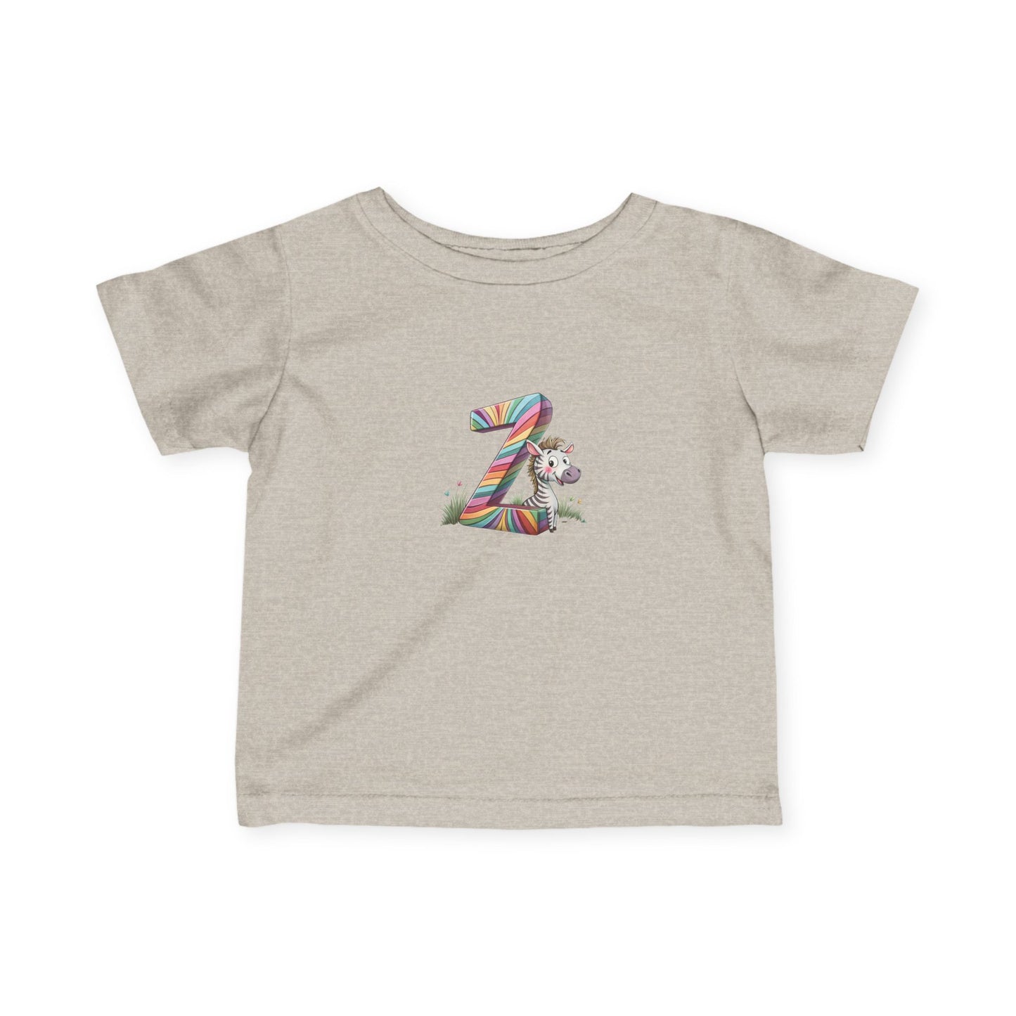 Colorful Number 2 Infant Tee, Cute Baby Shirt, Toddler Clothing, Birthday Outfit, Playful Kid’s Apparel