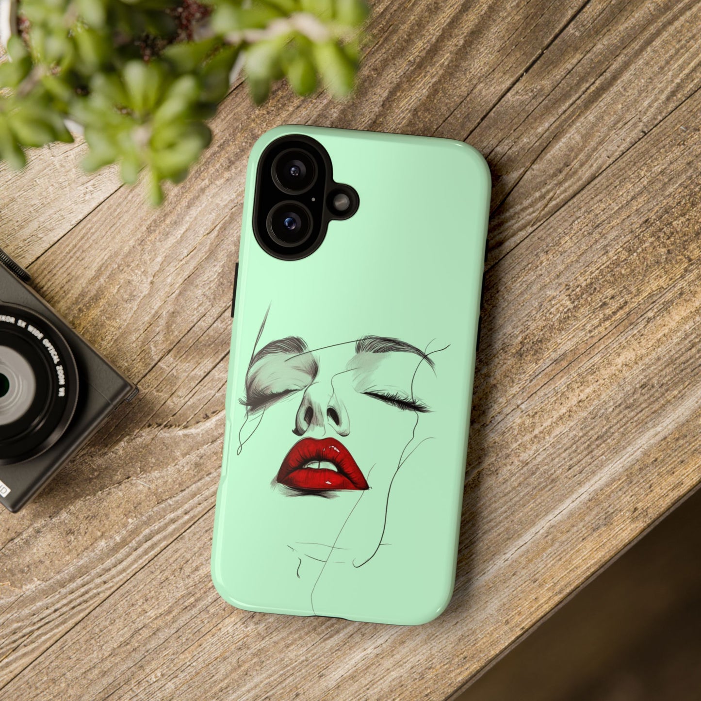 Stylish Phone Case, Artistic Phone Cover, Trendy Tech Accessory, Unique Cell Phone Protector, Gift for Her, Modern Aesthetic