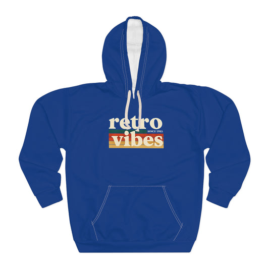 Retro Vibes Unisex Pullover Hoodie | Cozy Casual Wear, Trendy Gift for Friends, Chill Days, Music Festivals, Retro Style