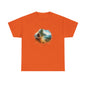 Nature-Inspired Unisex Heavy Cotton Tee, Casual Outfit, Gift for Nature Lovers, Camping Apparel, Outdoor Adventure Shirt
