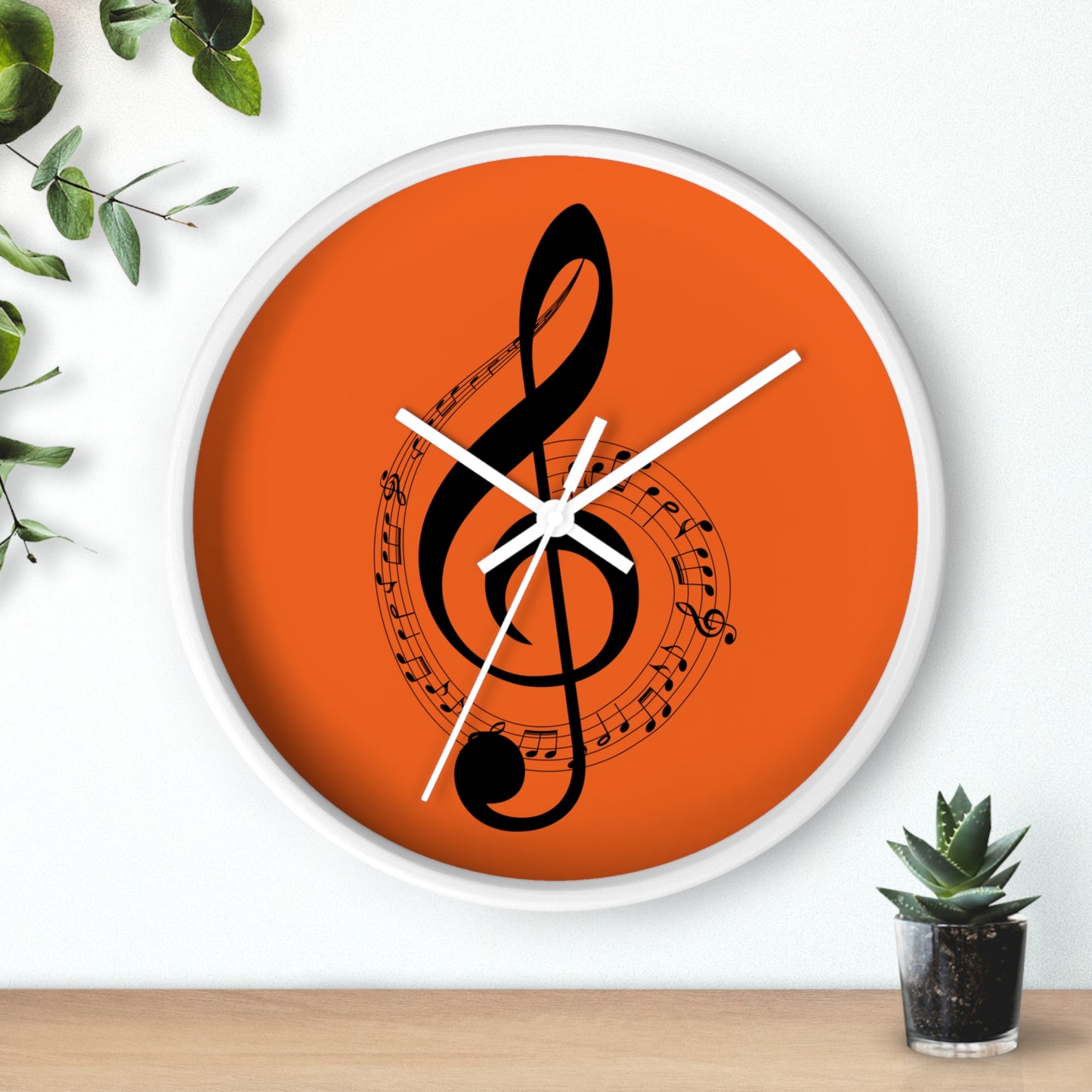 Musical Note Wall Clock | Perfect for Music Lovers, Home Decor, Gifts