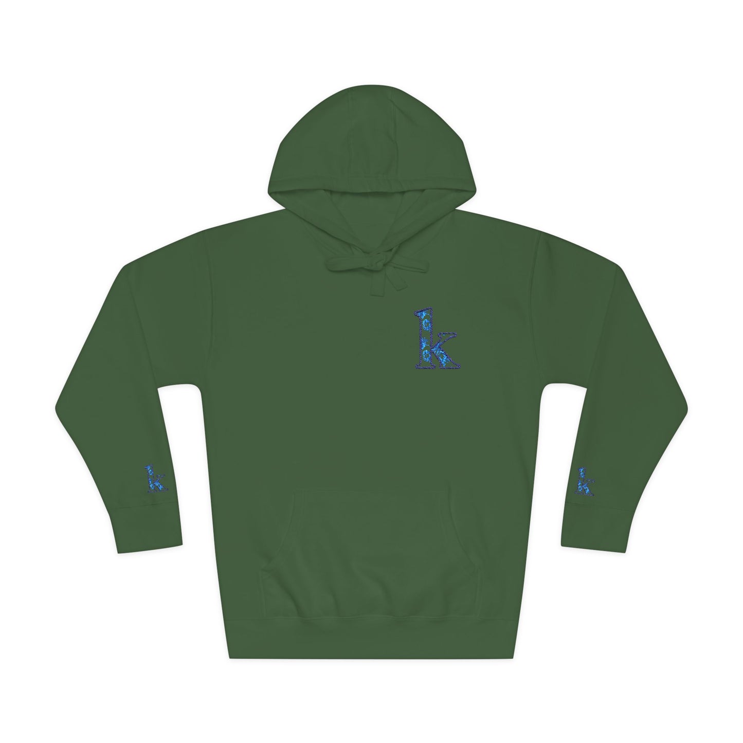 Cozy Floral Monogram Fleece Hoodie for Unisex - Perfect Gift for Birthdays, Valentine’s Day, Casual Wear, Adventure
