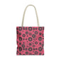 Colorful Retro Tote Bag, Stylish Beach Bag, Shopping Tote