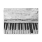 Vintage Piano Keys Matte Canvas Print