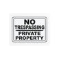 Metal Art Sign - 'No Trespassing' Decorative Home Security Sign, Rustic Home Decor, Yard Sign, Gift for New Homeowners, Protection Sign