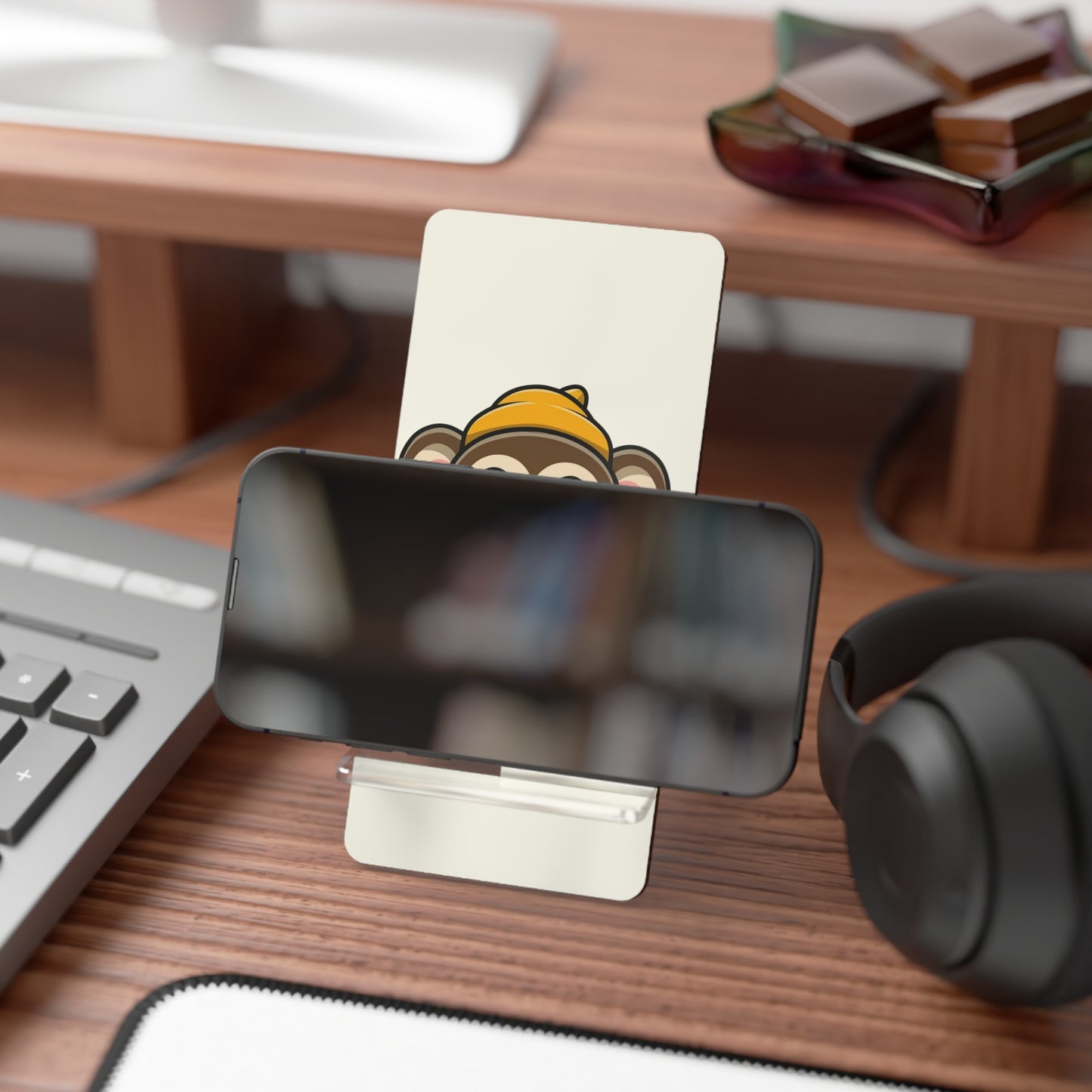 Cute Monkey Phone Stand – Portable Mobile Display Stand for Smartphones
