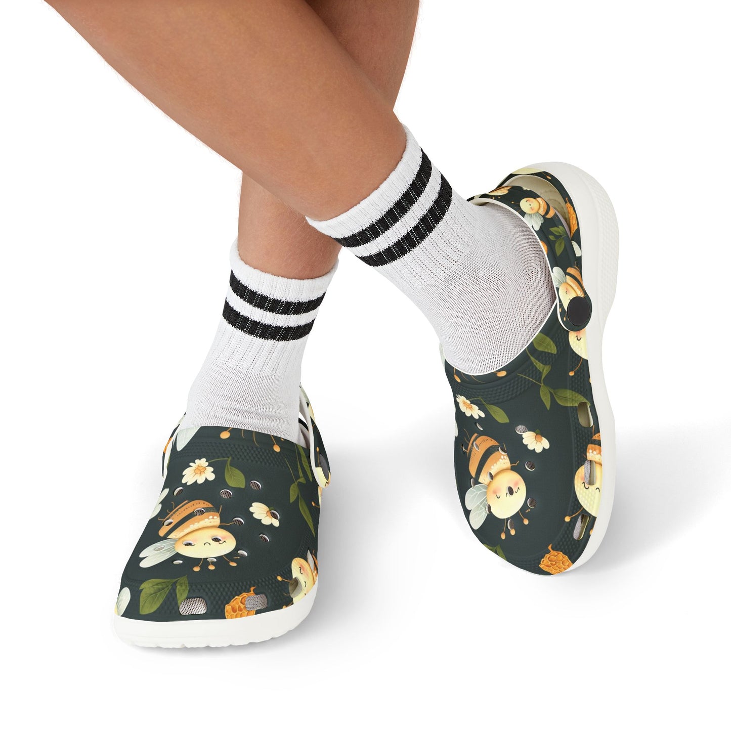 Bee-Themed Kid's Foam Clogs