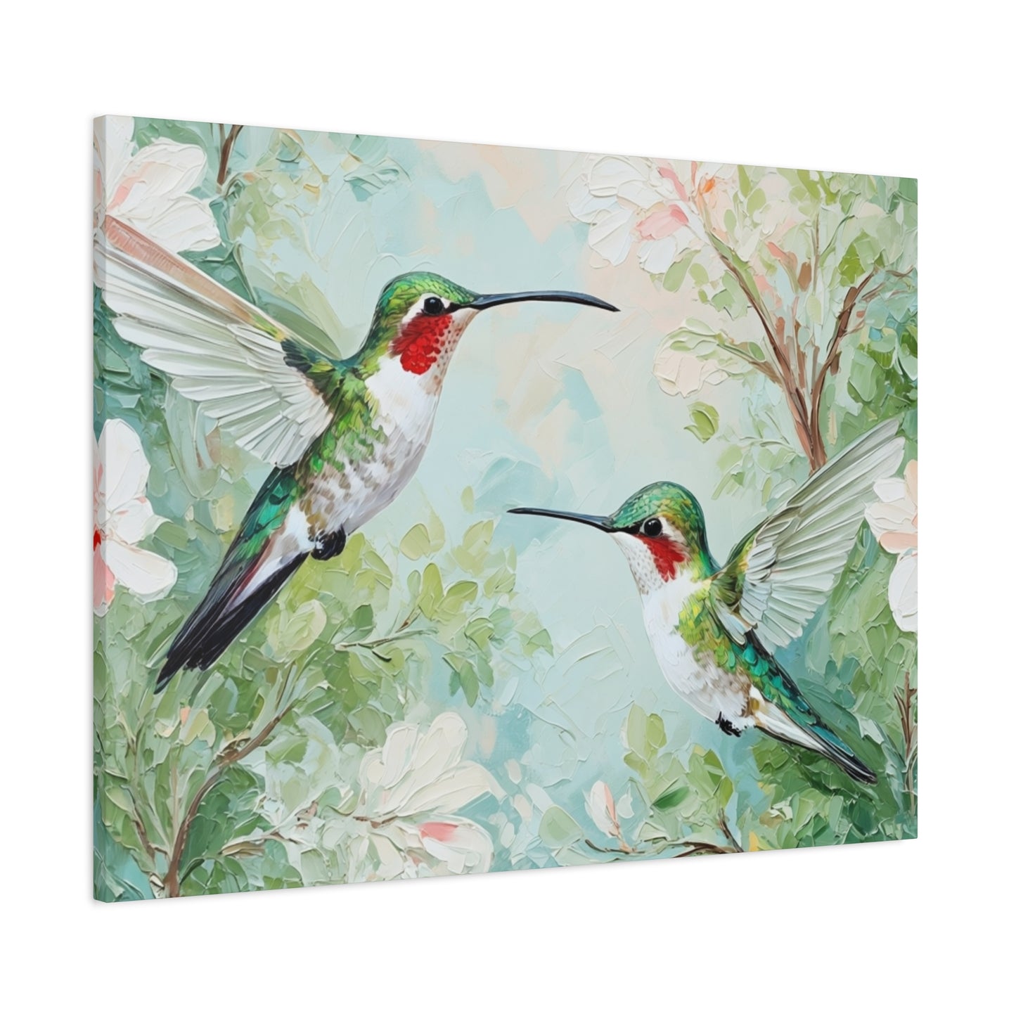 Hummingbird Canvas Wall Art — Stretched Matte Nature Print