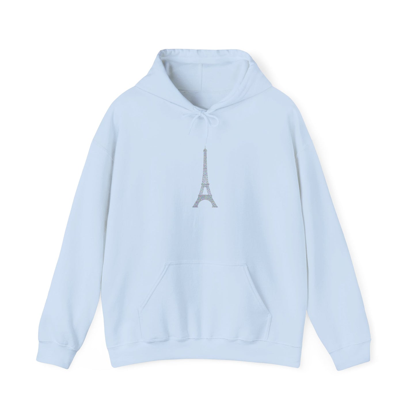 Parisian Style Hoodie - Cozy Unisex Sweatshirt with Eiffel Tower Design, Travel Gift, Streetwear, Casual Wear, Vacation Vibe