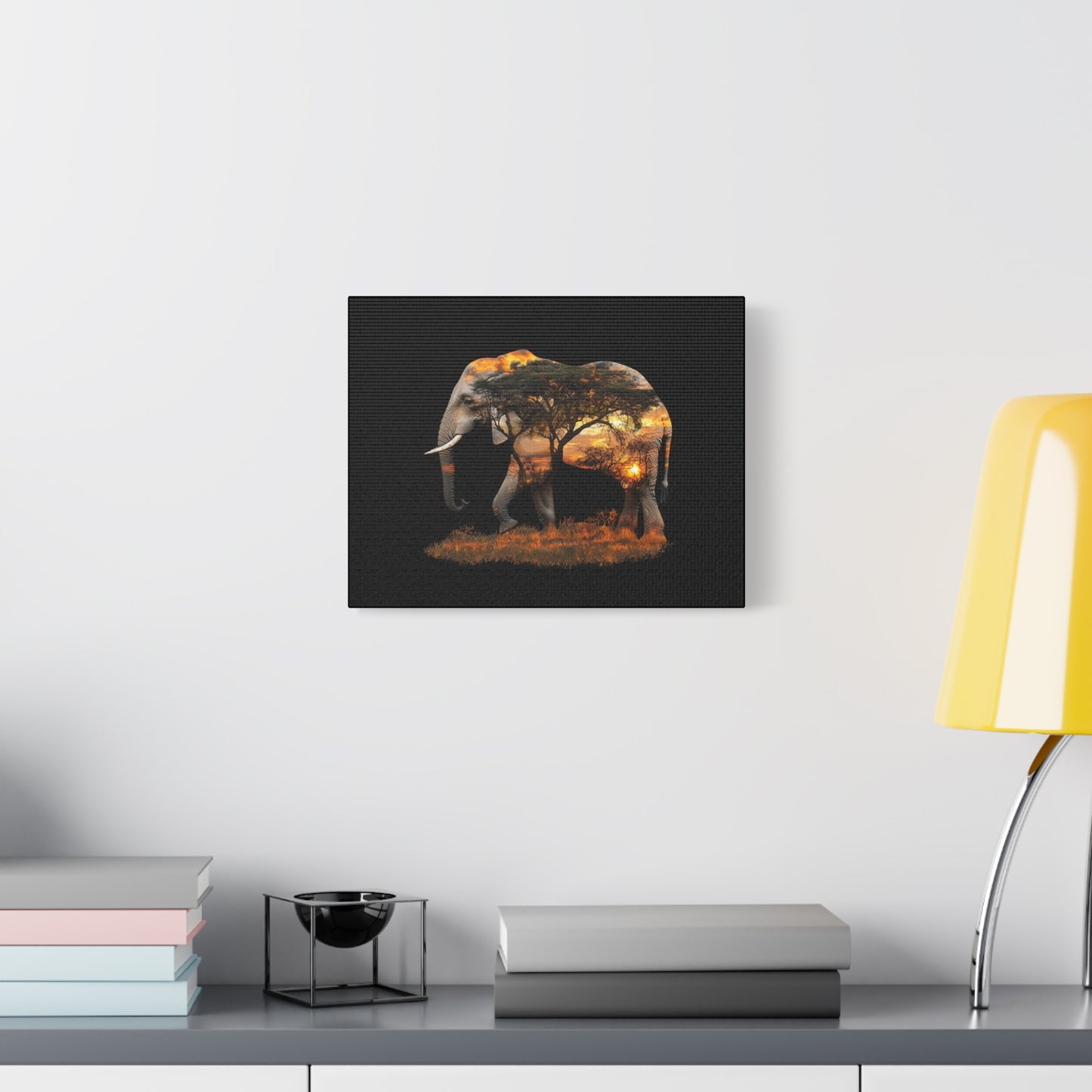 Elephant Tree Matte Canvas Art