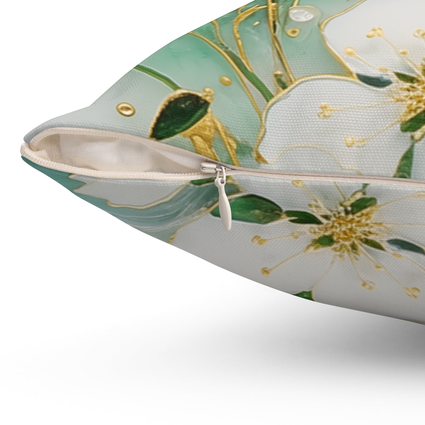 Elegant Floral Throw Pillow
