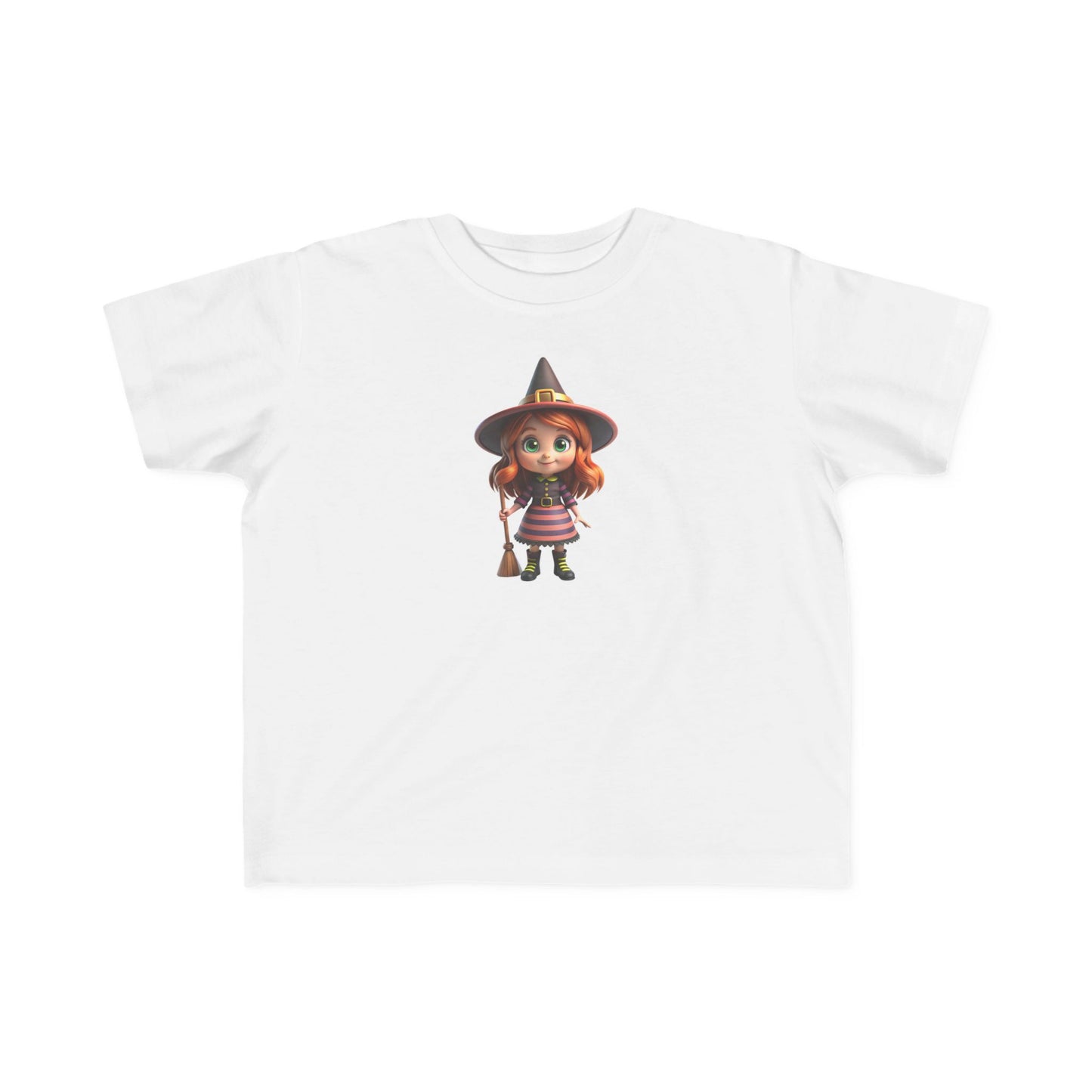 Toddler Halloween Witch Tee - Cute Witch Design, Kids Halloween Shirt, Toddler Costume Tee, Toddler's Fine Jersey Tee, Spooky Season [...]