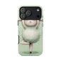 Cute Yoga Sheep Phone Case — Pastel Lamb Ballerina Protective Cover