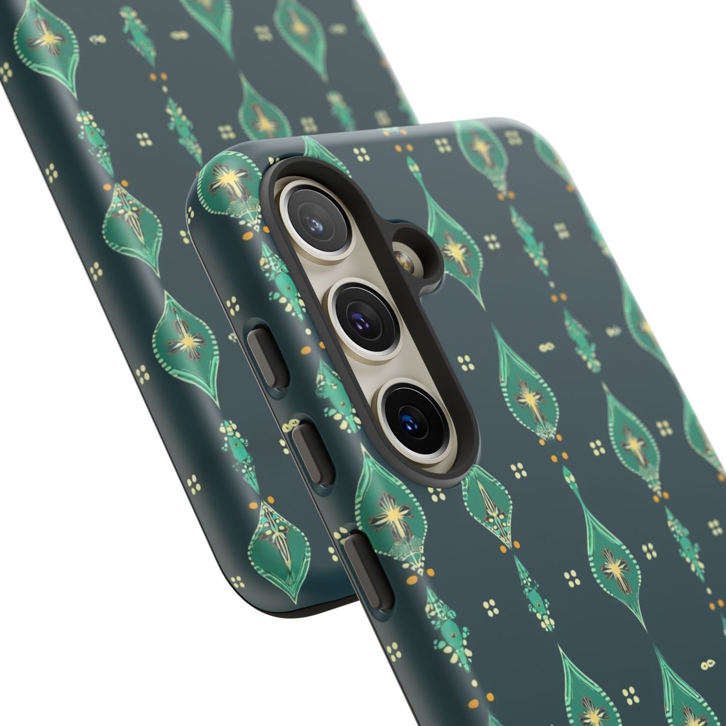 Emerald Boho Teardrop Phone Case