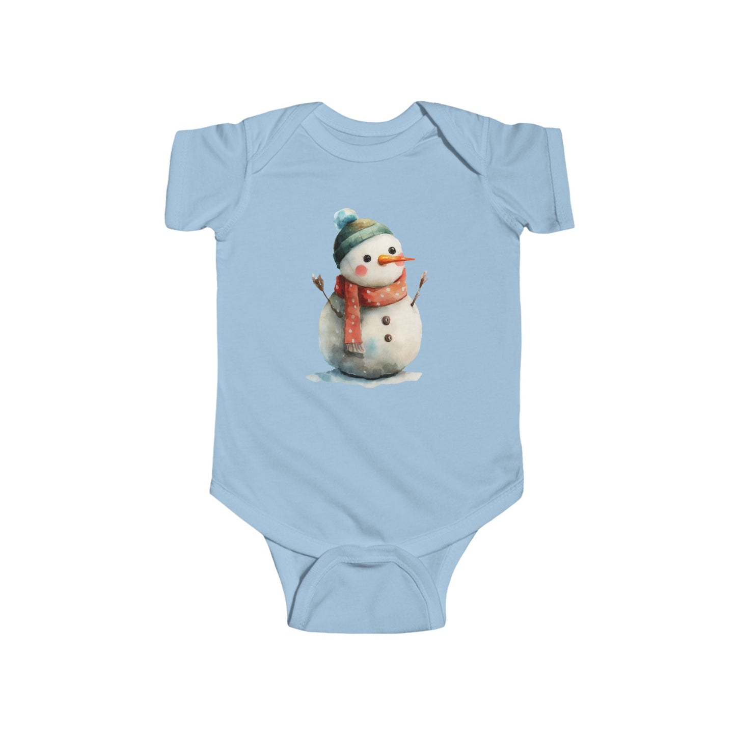 Infant Snowman Bodysuit, Baby Winter Outfit, Cute Holiday Onesie, Cozy Christmas Gift, Adorable Infant Apparel