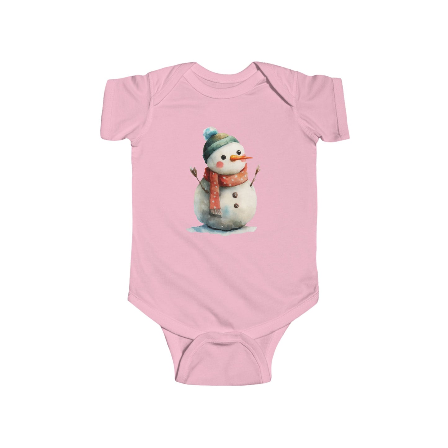 Infant Snowman Bodysuit, Baby Winter Outfit, Cute Holiday Onesie, Cozy Christmas Gift, Adorable Infant Apparel