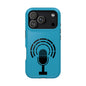 Phone Case — Retro Microphone Podcast Design, Magnetic Impact-Resistant