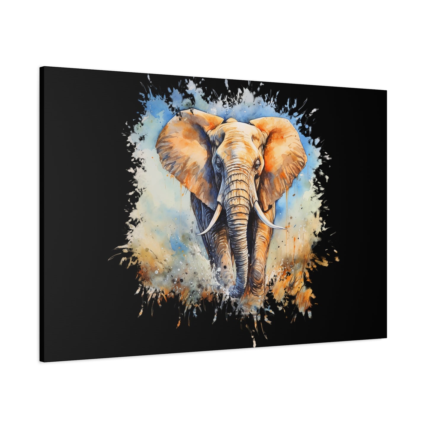 Matte Canvas, Stretched, 1.25" - Elephant