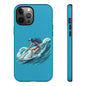 Surfing Phone Case, Coastal Vibes Phone Cover, Tough Cases for Beach Lovers, Ocean Art Phone Accessories, Summer Gift Idea