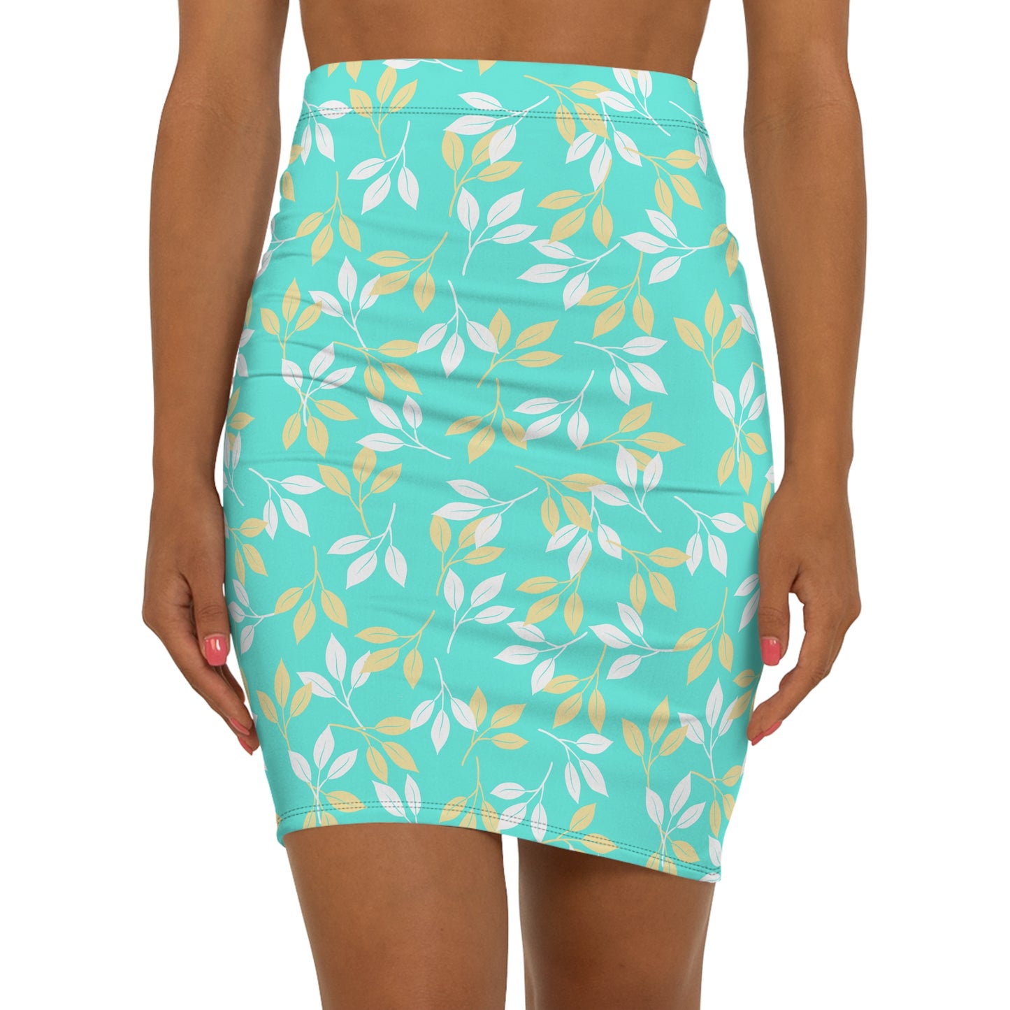Women's Mid-Waist Pencil Skirt