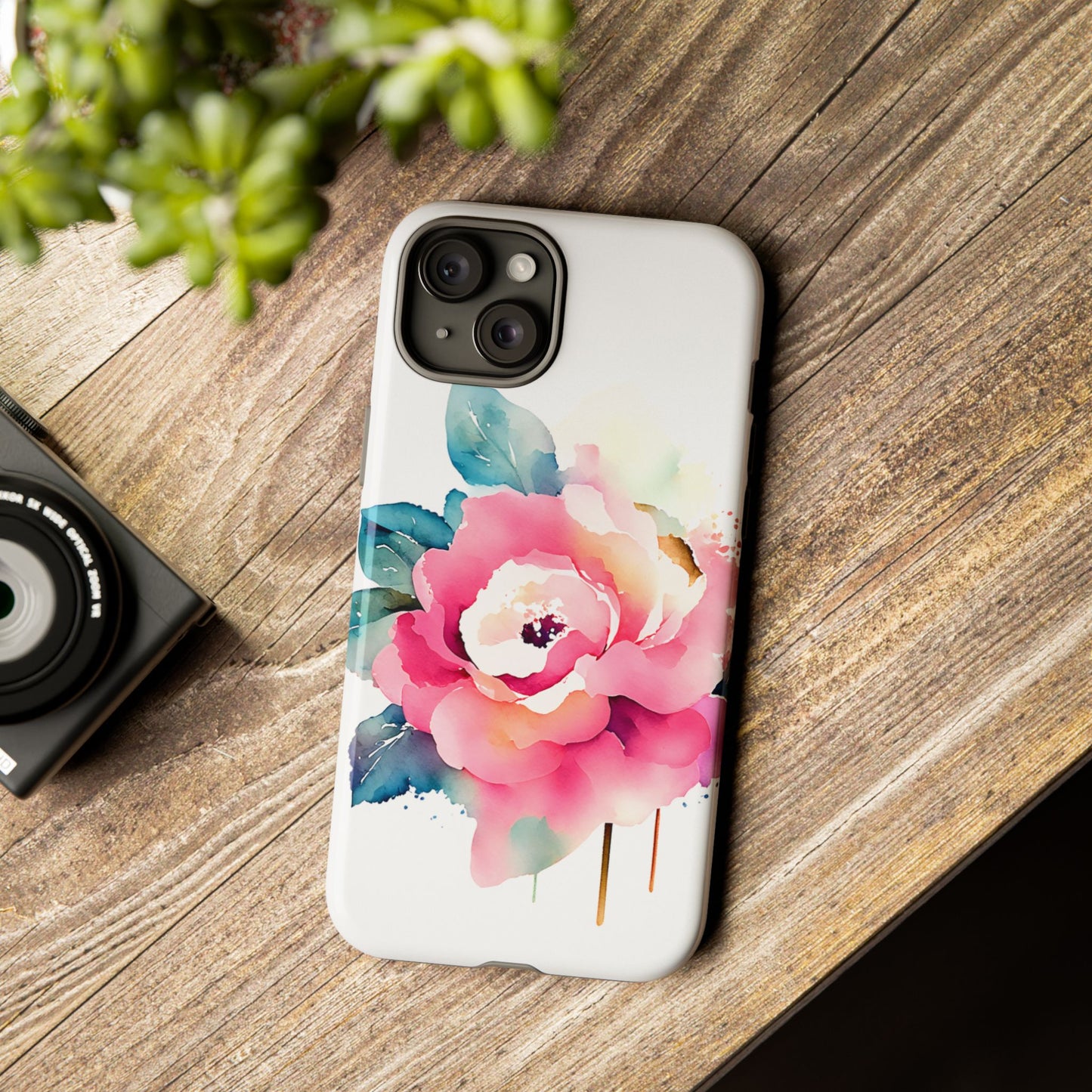 Floral Phone Case - Vibrant Rose Design