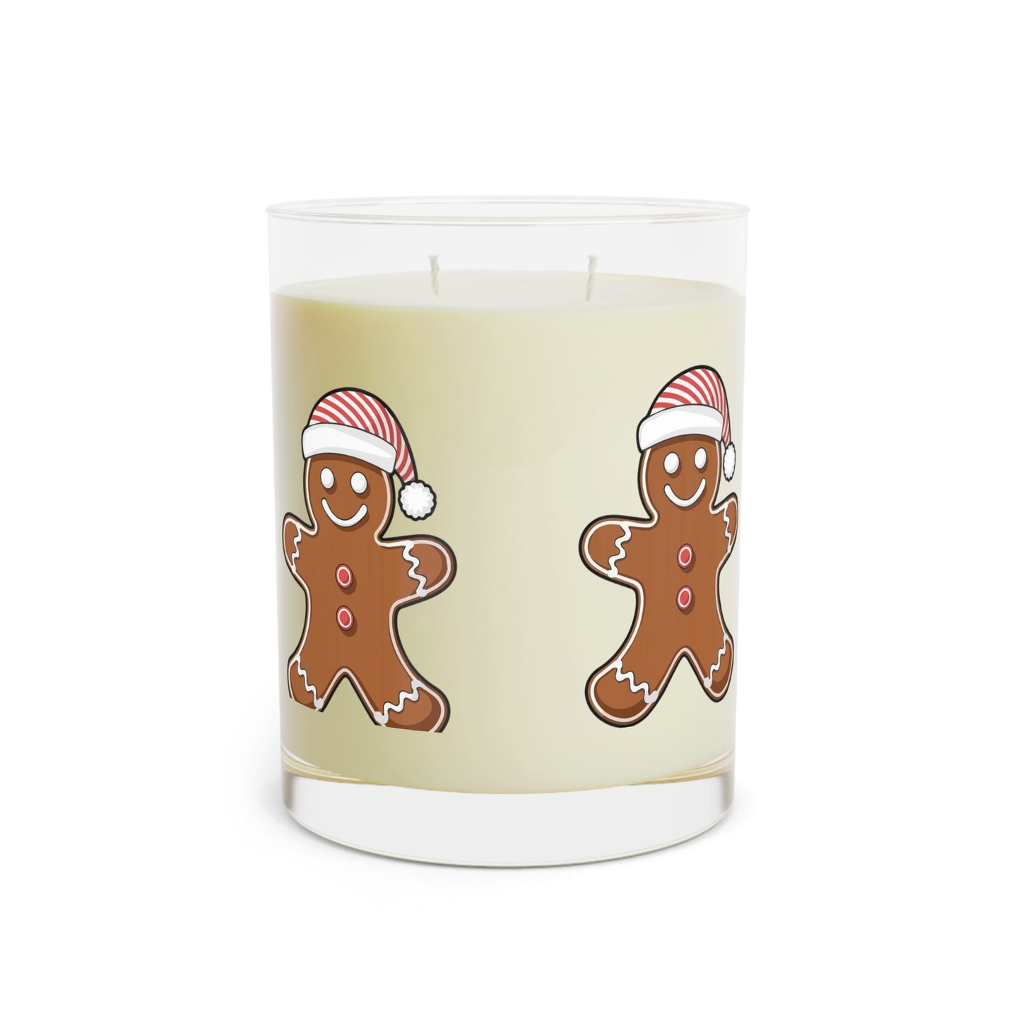 Gingerbread Holiday Scented Candle — 11oz Jar (Full Glass)