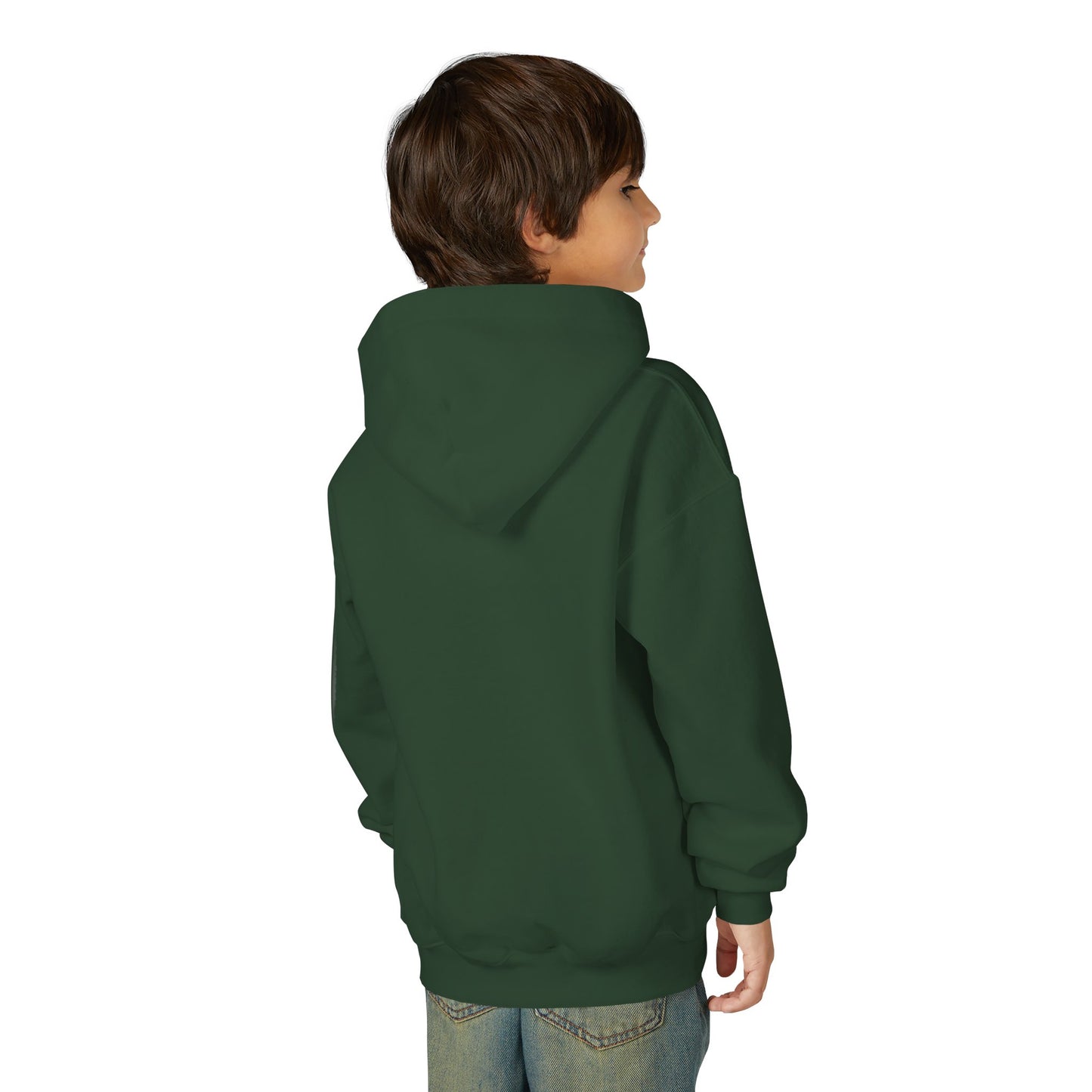 Kids' Cozy Rainbow Kitten Hoodie — Cute Sleeping Cat Youth Sweatshirt