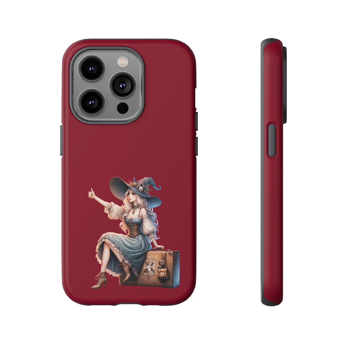Witchy Phone Case - Magical, Durable - Halloween Gift, Cosplay Accessory, Cute Witch Design