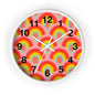 Vibrant rainbow  Wall Clock