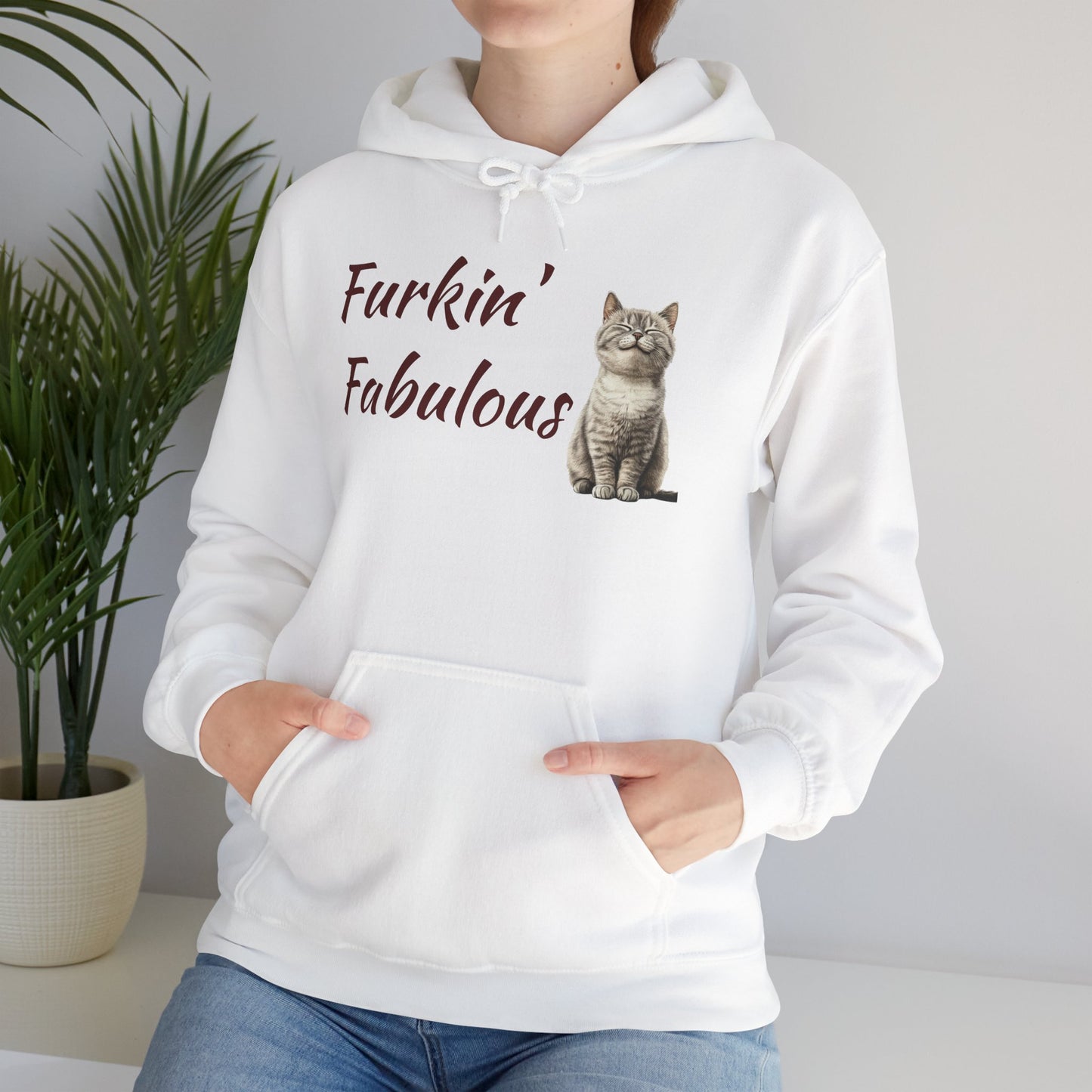 Furkin' Fabulous Cat Hoodie — Cute Kitten Graphic Sweatshirt