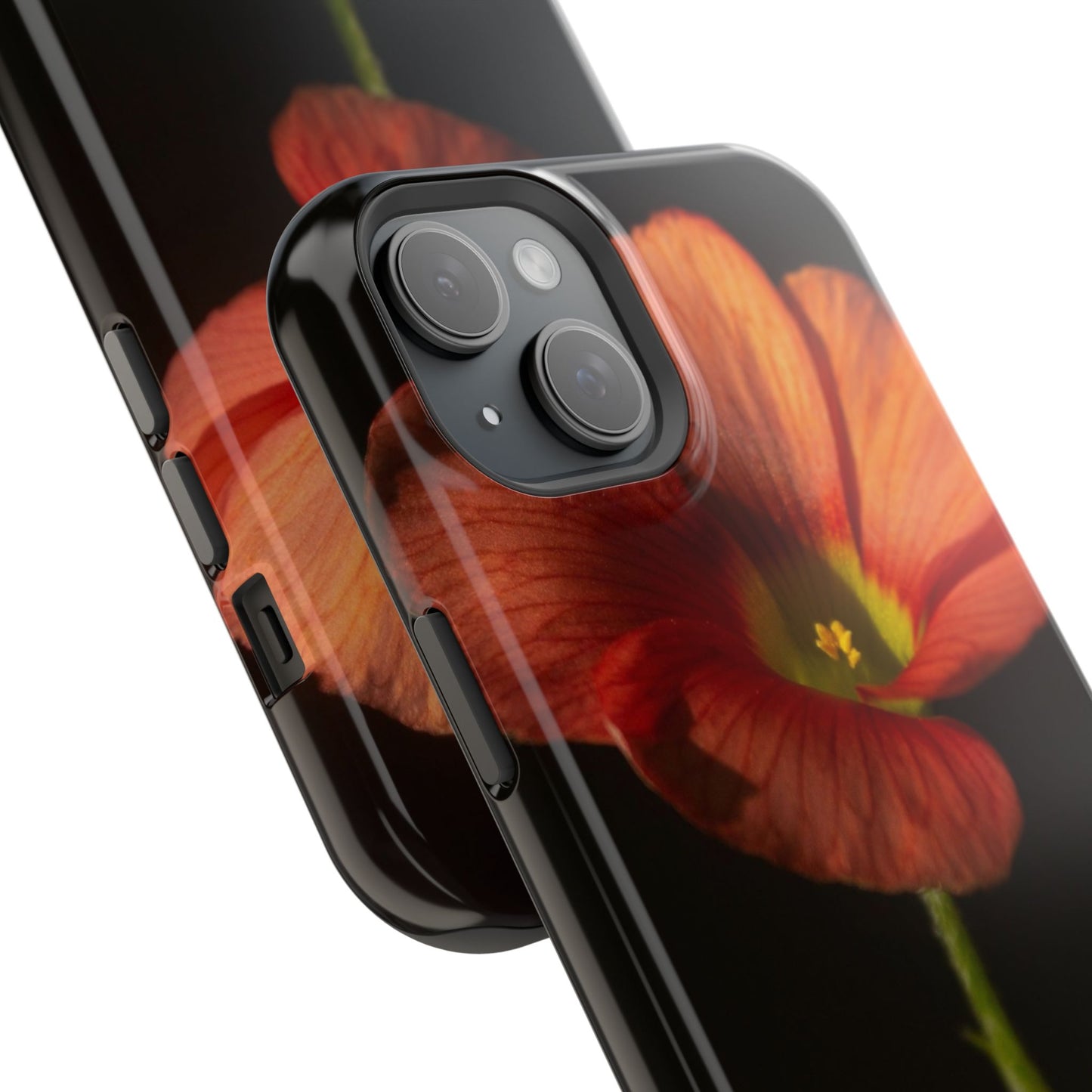 Poppy Bloom Magnetic Impact Phone Case — Slim Protective Floral Design