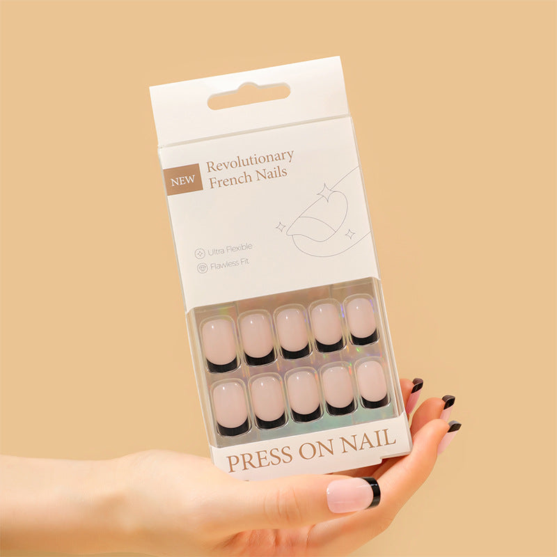 30 pcs French advanced wearing nail wide nail cross-border hot-selling nail art finished product wholesale false – Image 9