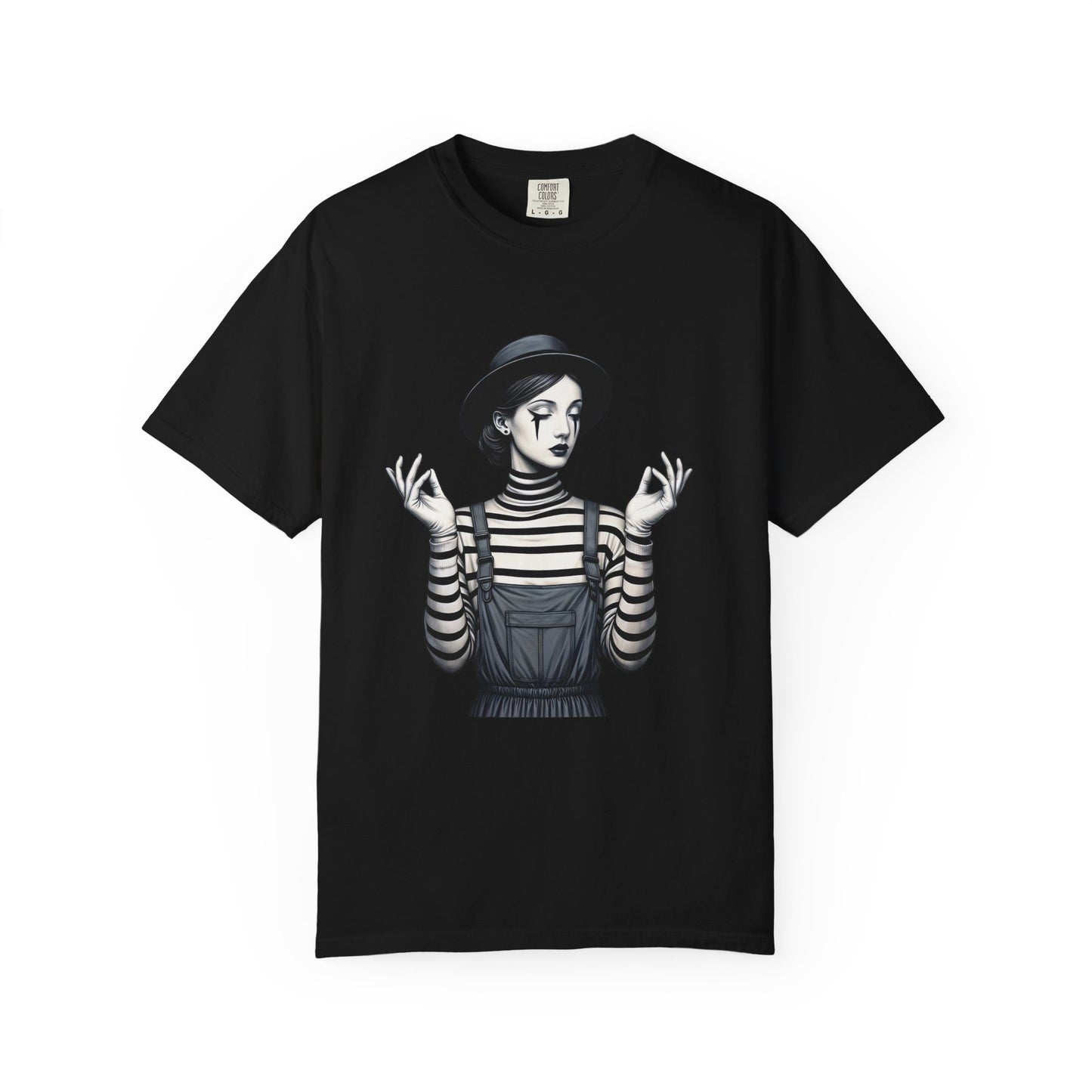 Gothic Striped Graphic Unisex T-Shirt, Edgy Casual Wear, Alternative Fashion, Gift for Her
