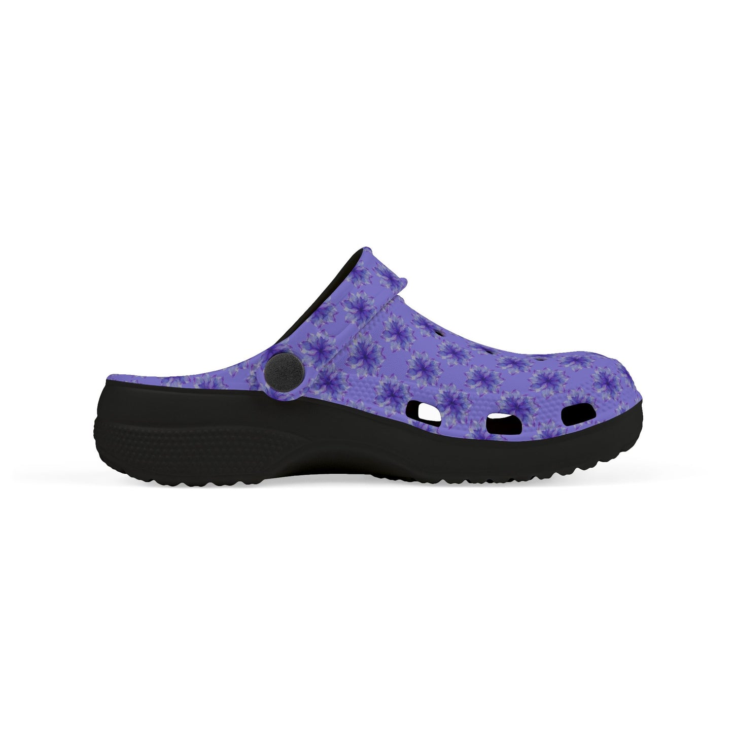 Kids Purple Tie-Dye EVA Foam Clogs — Lightweight Waterproof Garden & Play Shoes
