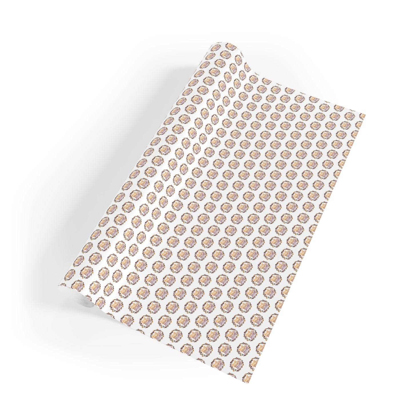 Neutral Leopard Print Gift Wrap Roll — Modern Safari Animal Pattern Wrapping Paper
