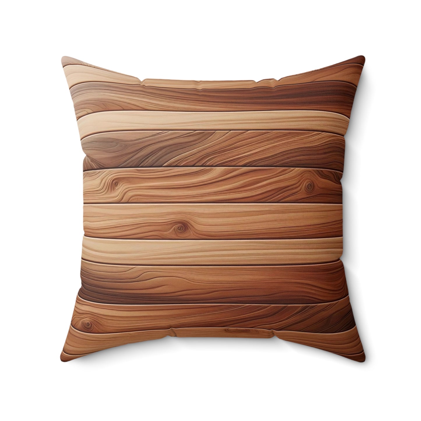 Rustic Wood Pattern Pillow - Cozy Home Decor