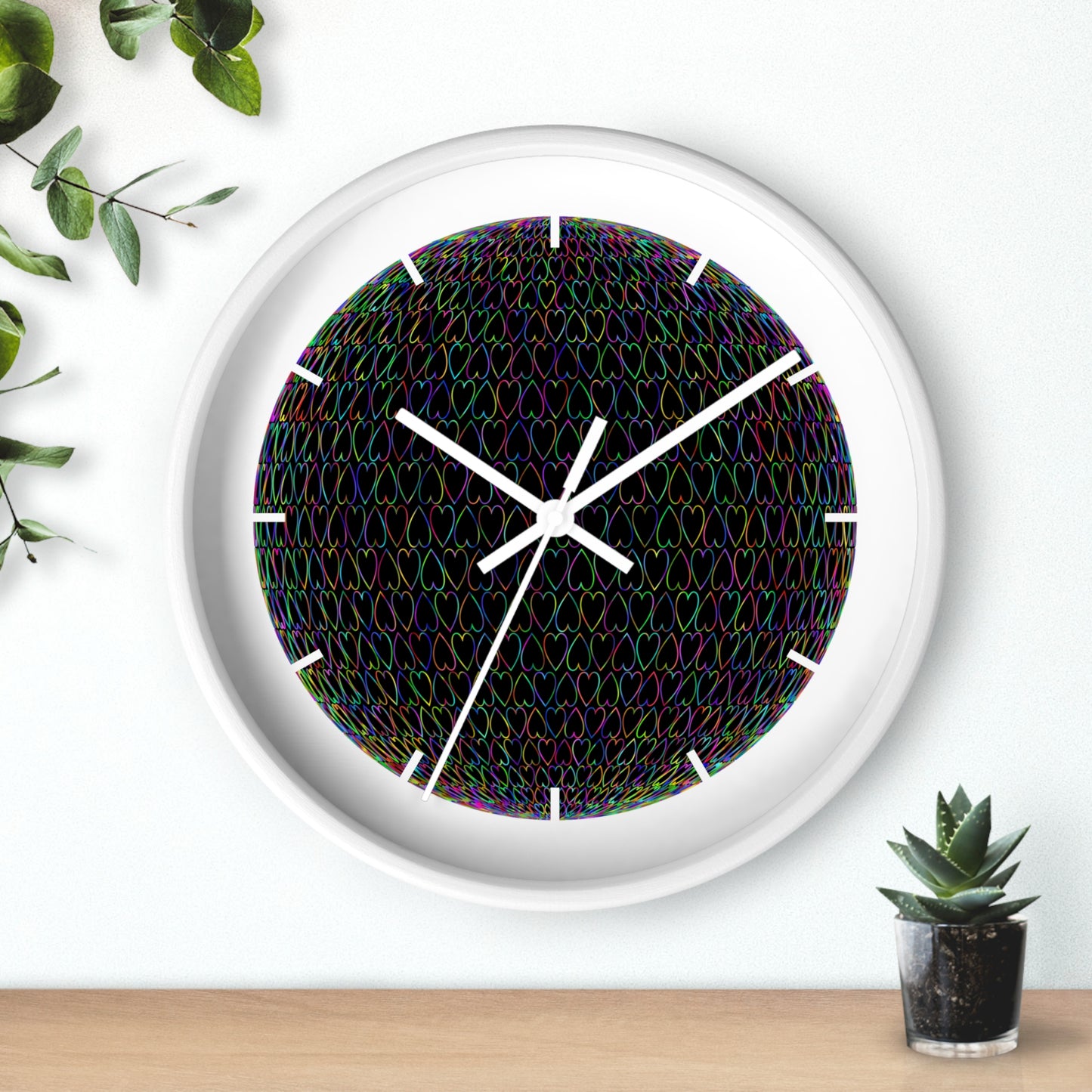 Vibrant Abstract Design Wall Clock - Colorful Home Decor, Artistic Timepiece, Unique Gift, Living Room Accent, Modern Wall Art