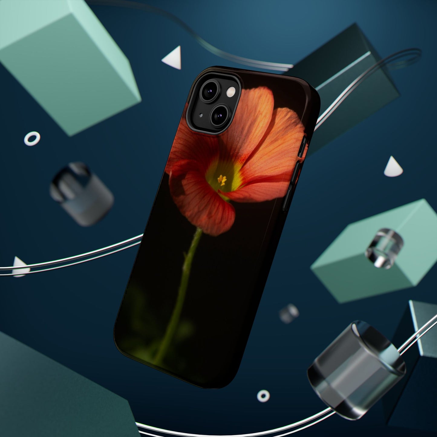 Poppy Bloom Magnetic Impact Phone Case — Slim Protective Floral Design