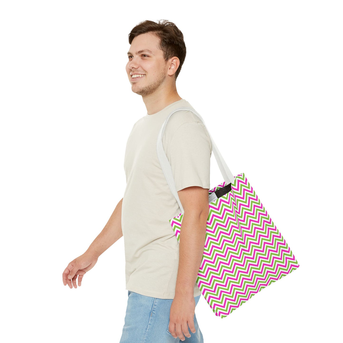 Colorful Chevron patter Tote Bag Stylish Eco-Friendly Shopping Tote