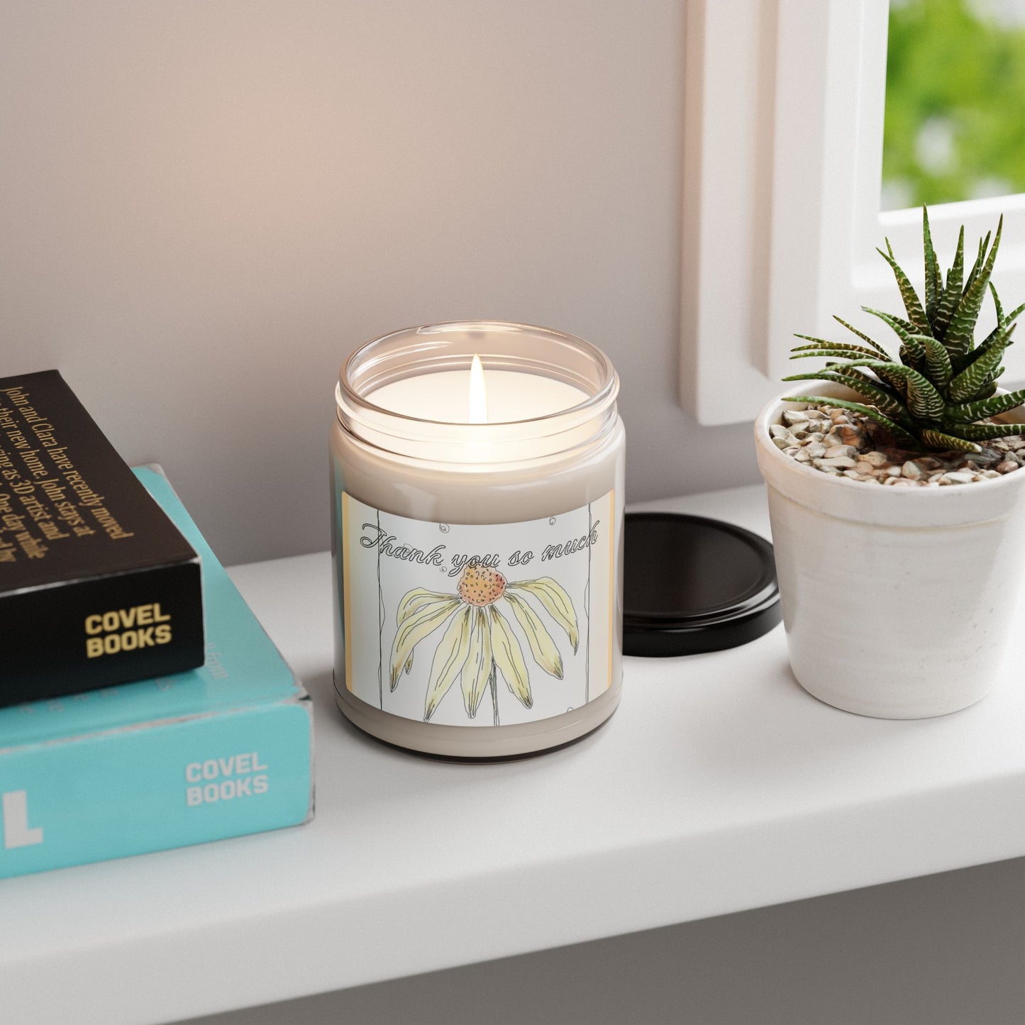 Soy Candle - Thank You So Much Floral Jar (9oz)