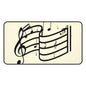 Music Notes Desk Mat – Musical Staff & Treble Clef Mouse Pad
