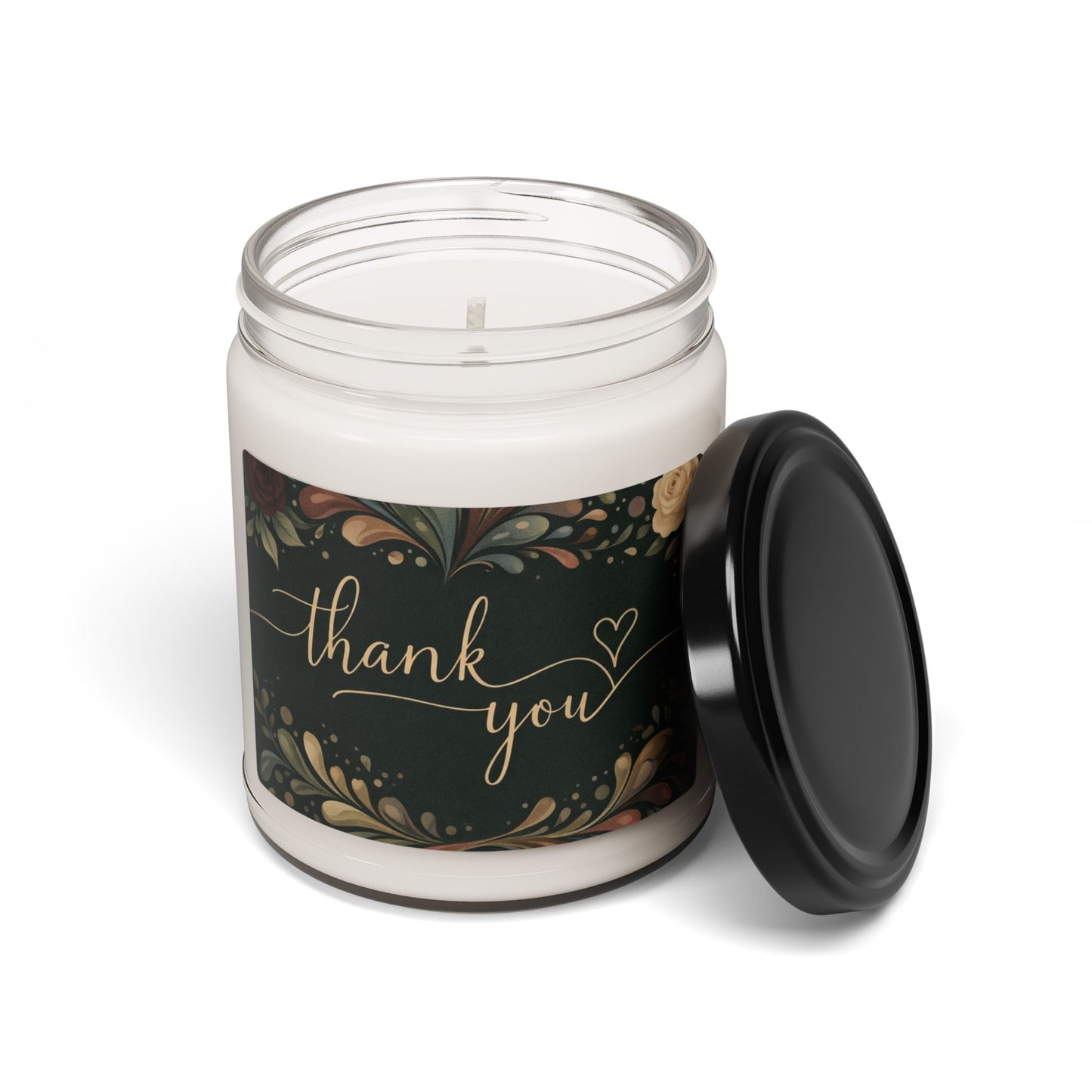 Thank You Scented Soy Candle — 9oz Decorative Jar Candle for Gifts & Home