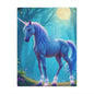 Enchanted Blue Unicorn Minky Blanket — Soft Magical Fantasy Throw for Kids & Teens